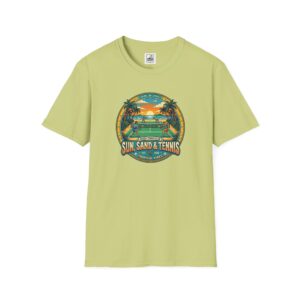 Sun, Sand & Tennis (Unisex Softstyle T-Shirt)