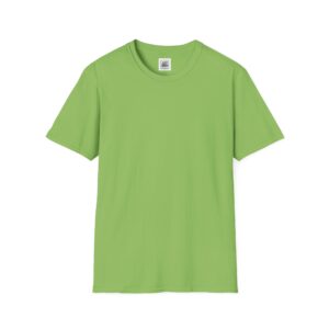 Plain Green Color Unisex Softstyle Cotton T-Shirts (11 shades of green)