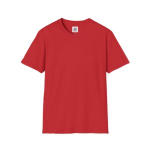 Plain Red Color Unisex Softstyle Cotton T-Shirts (9 shades of red, includes brown)